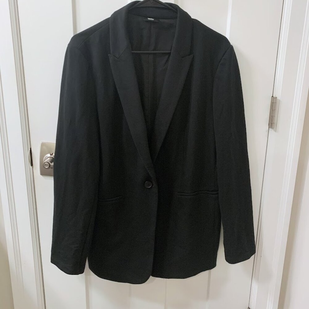Mossimo black blazer casual womens large office business